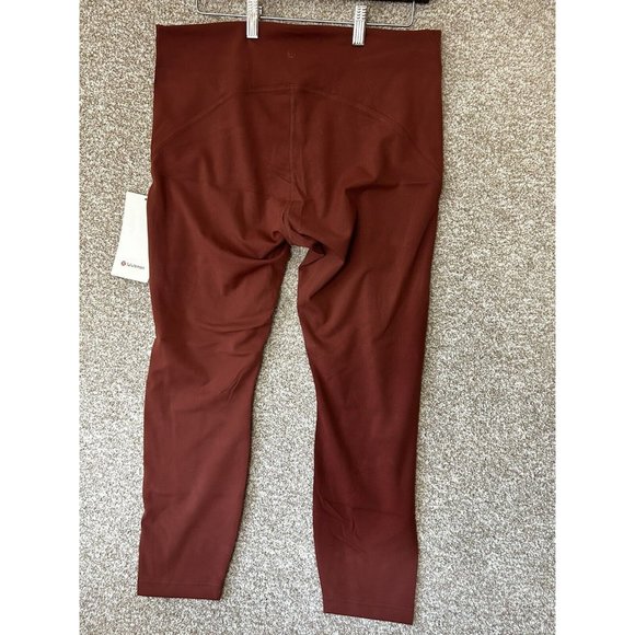 Lululemon Instill HR Tight 25” High Rise Date Brown DTBN Leggings Size 14 - Picture 5 of 9